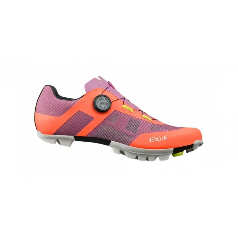Fizik Vento Proxy Gravel and XC Mountain Bike Shoes in Coral/Purple