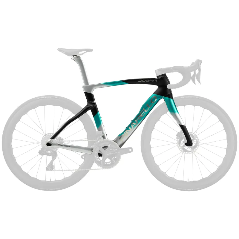 Pinarello Dogma F Disc Nebula Green Silver Carbon Road Frameset