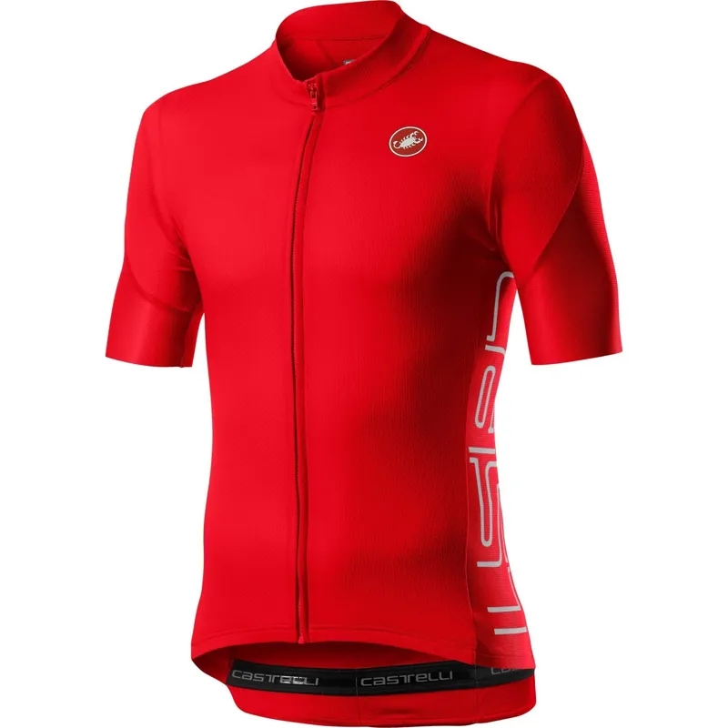 Castelli Entrata V Jersey Fiery Red
