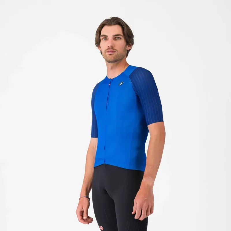 Castelli Aero Race 8S Jersey in Azzurro Italia