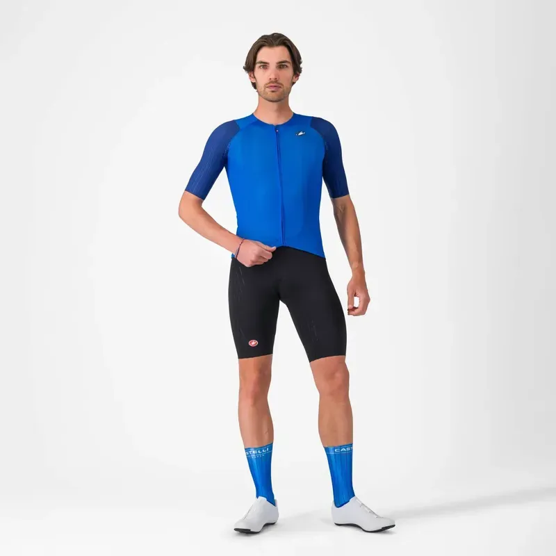 Castelli Aero Race 8S Jersey in Azzurro Italia-5