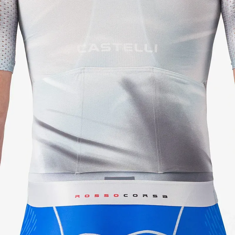 Castelli Aero Race 8S Jersey in Silver Grey/Smoky Grey-4