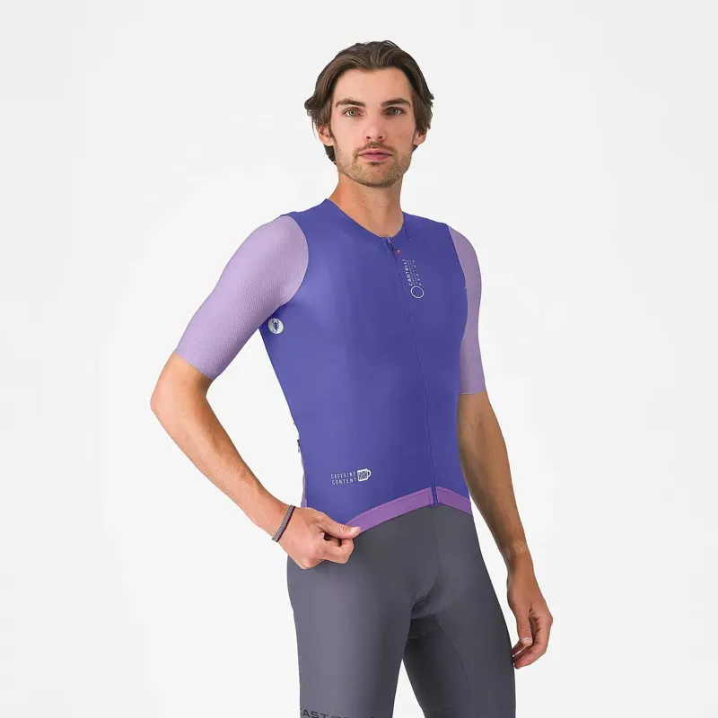 Castelli Corretto Jersey in Ultraviolet/Purple Mist/White