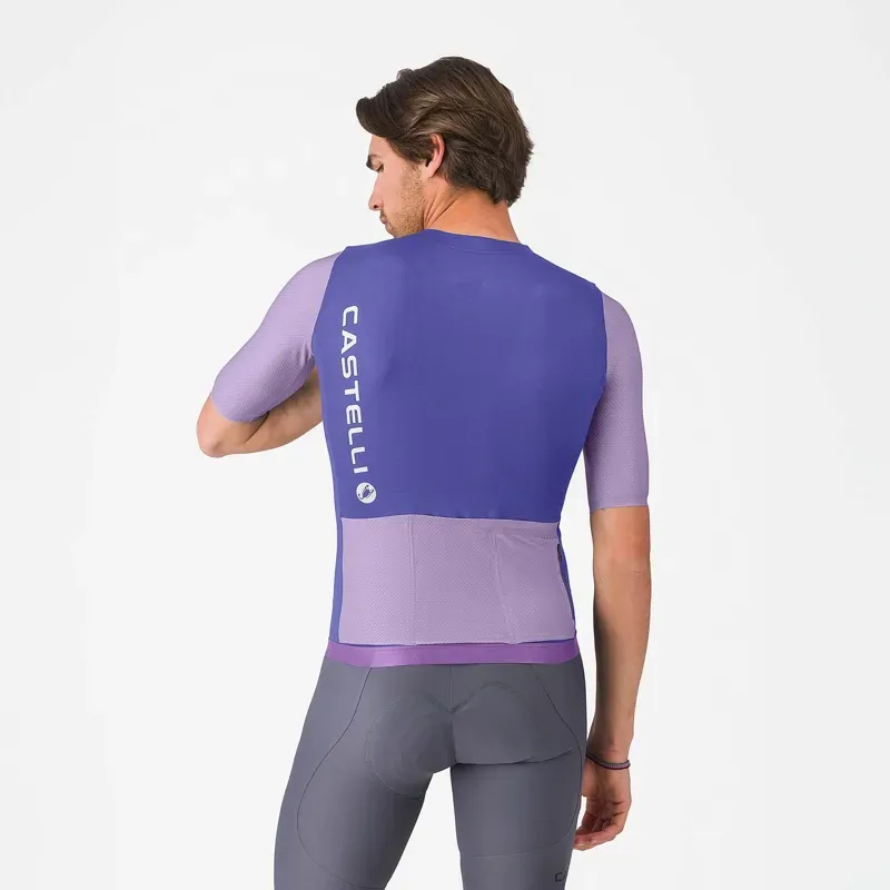 Castelli Corretto Jersey in Ultraviolet/Purple Mist/White-1