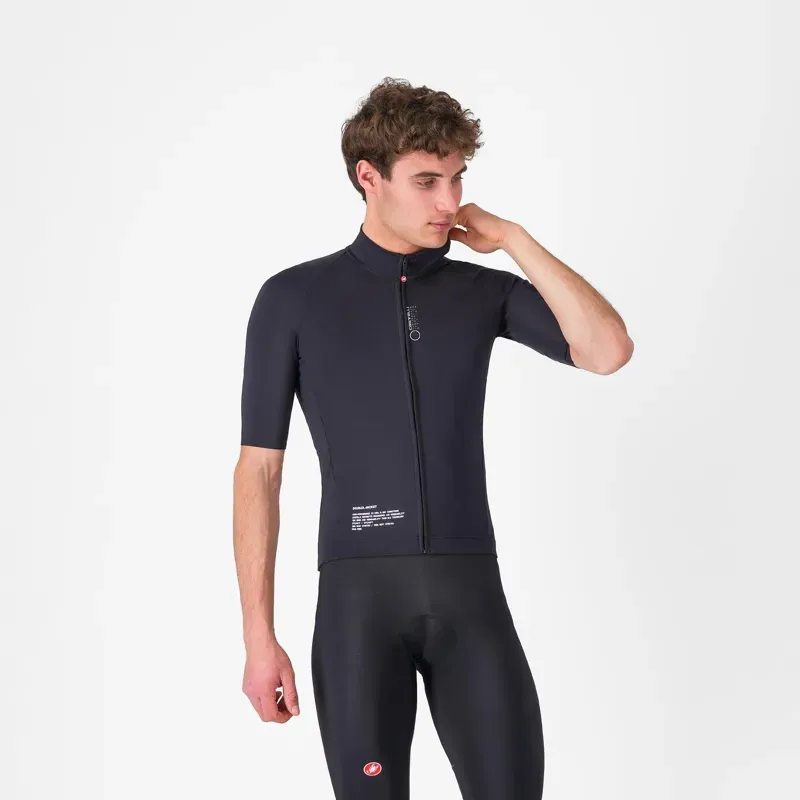 Castelli Do.Di.Ci. Short Sleeve Winter Road Cycling Jacket in Light Black