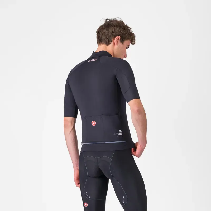 Castelli Do.Di.Ci. Short Sleeve Winter Road Cycling Jacket in Light Black-1