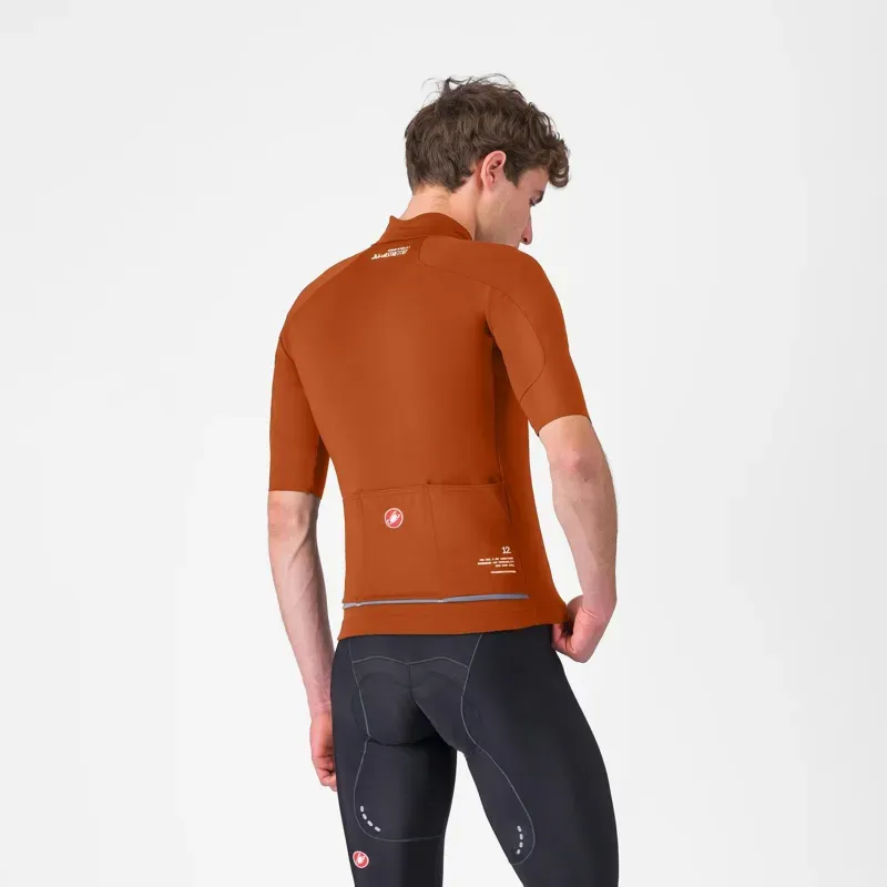 Castelli Do.Di.Ci. Short Sleeve Winter Road Cycling Jacket in Mocha-1