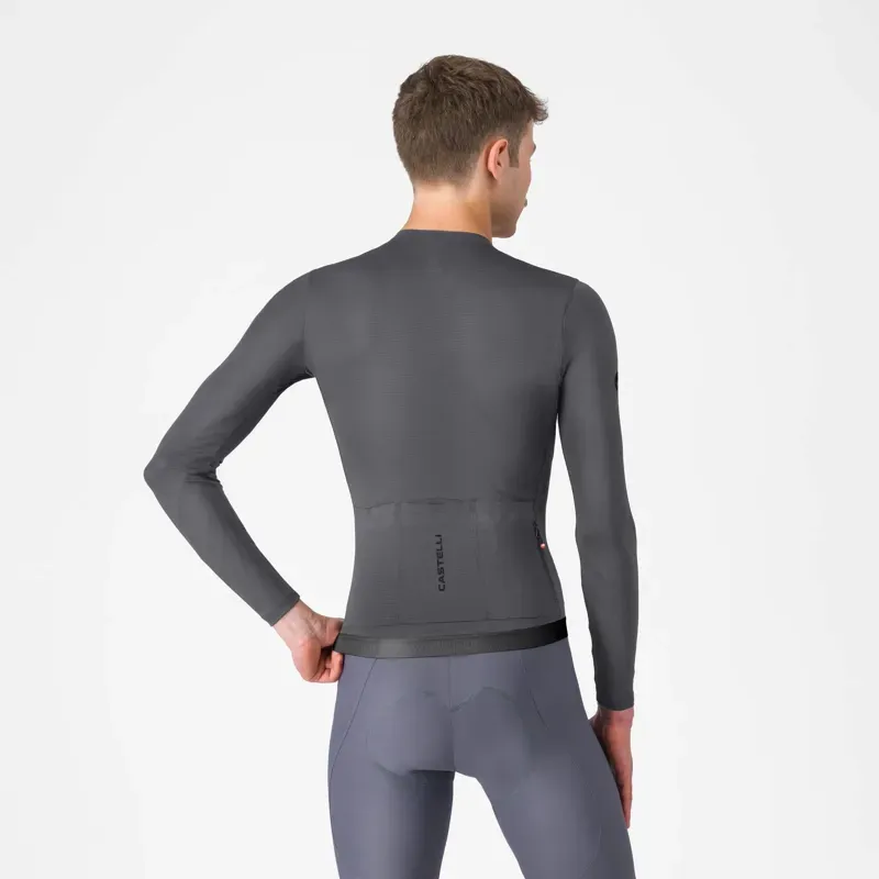 Castelli Espresso 2 Long Sleeve Jersey in Smoky Grey-1