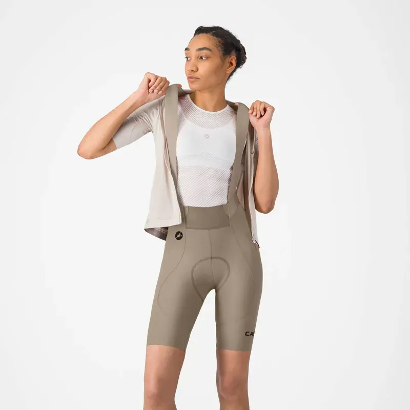 Castelli Espresso 2 Women's DT Bib Shorts in Clay