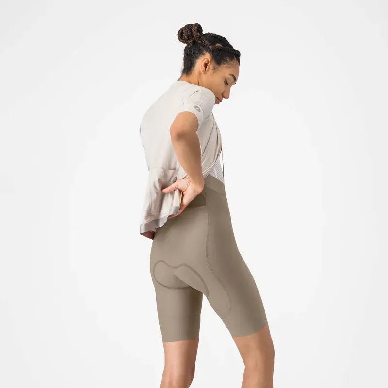 Castelli Espresso 2 Women's DT Bib Shorts in Clay-1