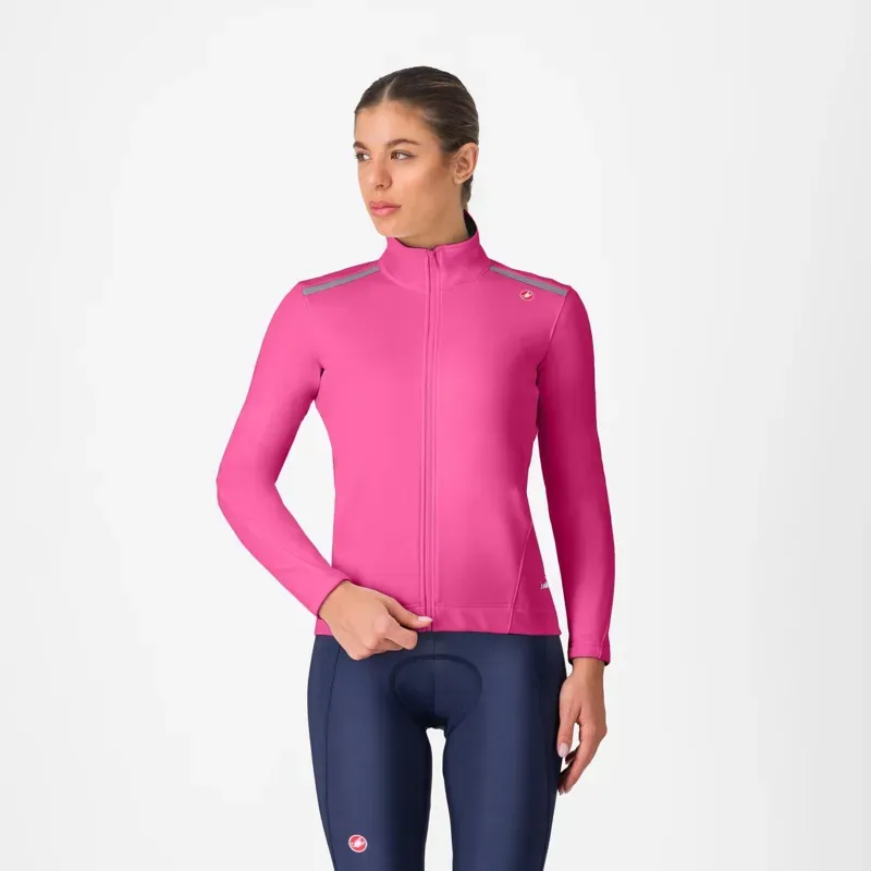 Castelli Espresso Air Women's Jacket in Violet Pink
