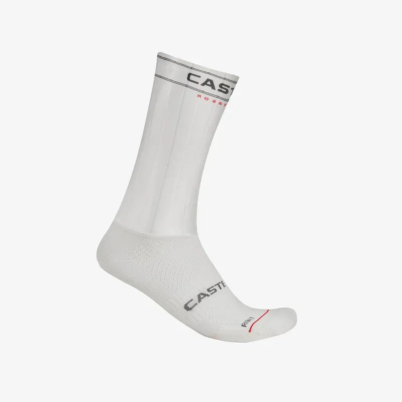 Castelli Fast Feet 4 Socks in White