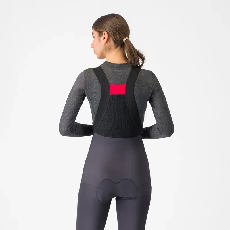 Castelli Women's Medio Long Sleeve Base Layer in Melange Grey-1