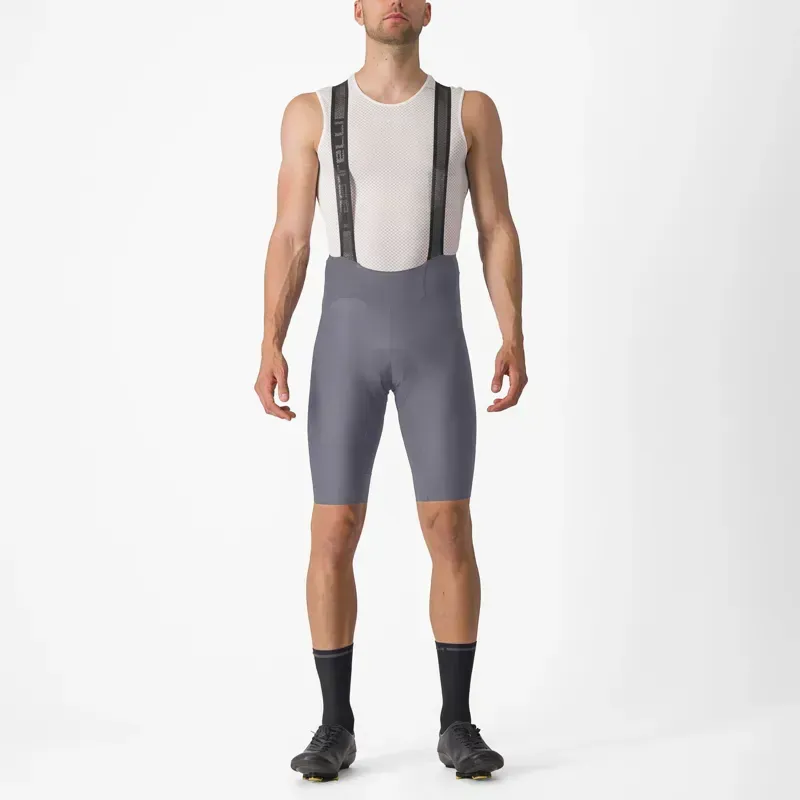 Castelli Espresso Road Cycling Bib Shorts in Smoky Grey