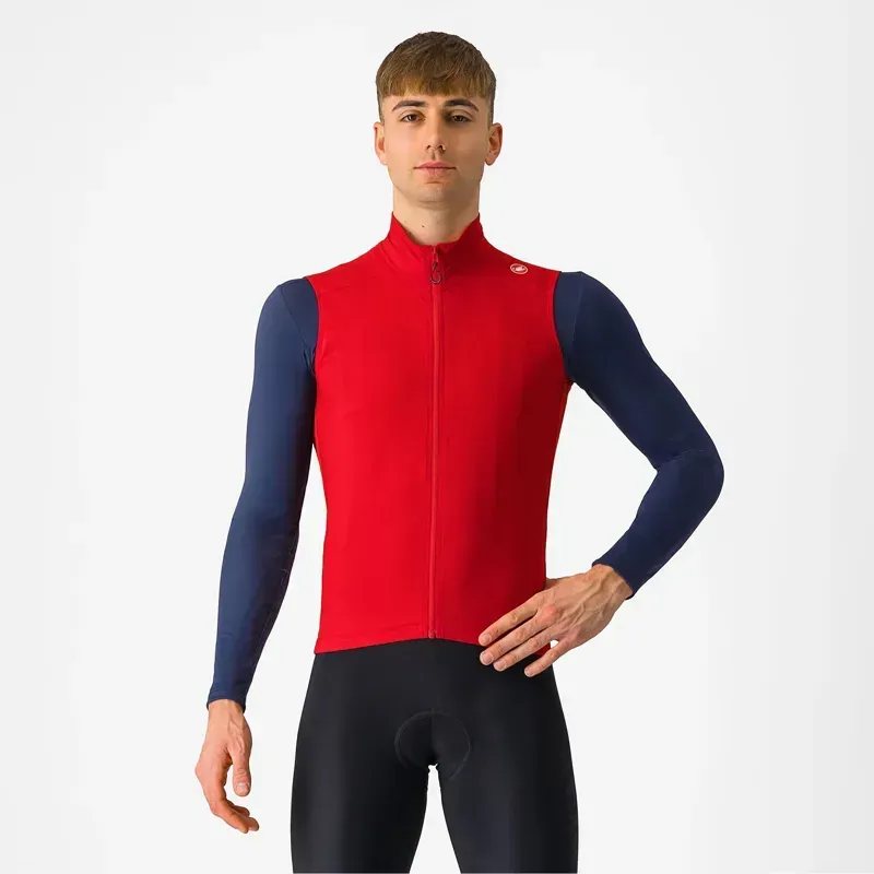 Castelli Espresso Vest in Rich Red
