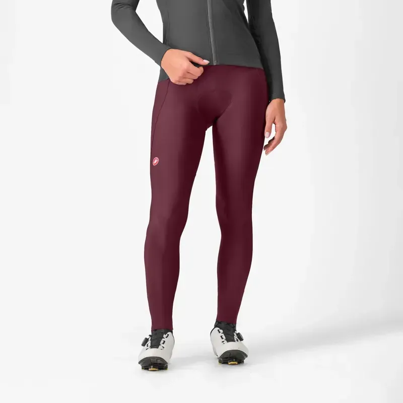 Castelli Espresso DT Women's Bib Tights in Bordeaux