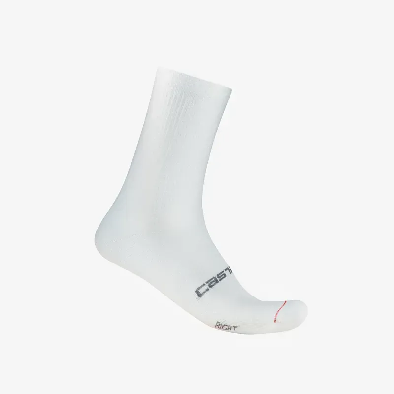Castelli Espresso 18 Road Cycling Socks in White