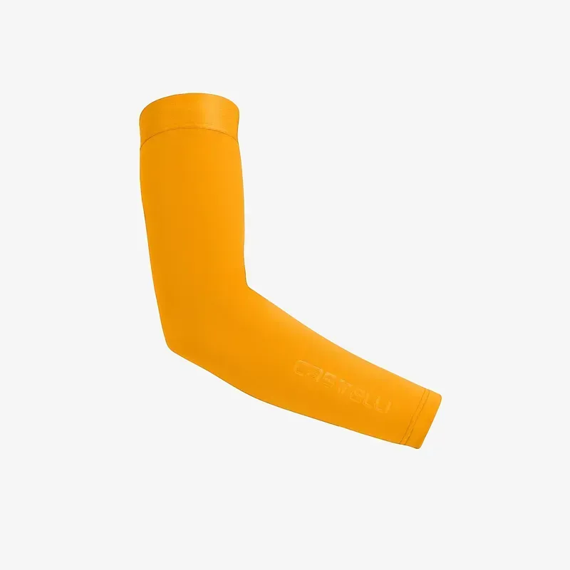 Castelli Espresso Arm Warmers in Vivid Orange