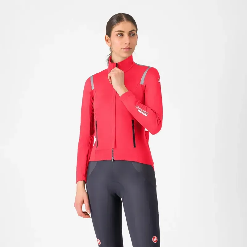 Castelli Perfetto RoS 3 Women's Jacket in Hibiscus/Black Reflex