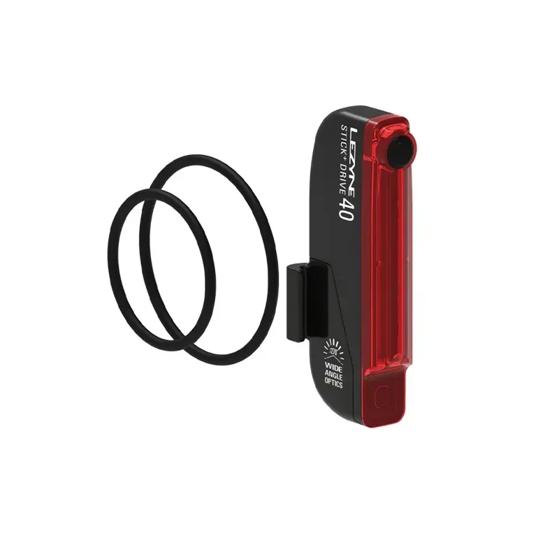 Lezyne Stick+ Drive Rear Bike Light In Black