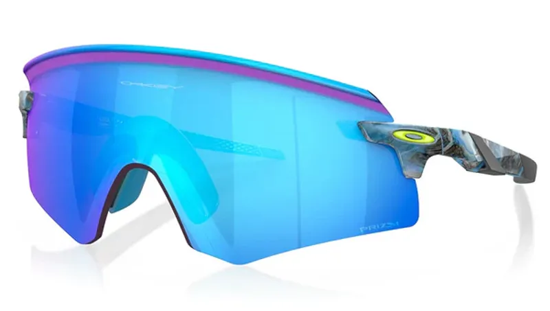 Oakley Encoder Sanctuary Swirl PRIZM Sapphire Lens Cycling Sunglasses