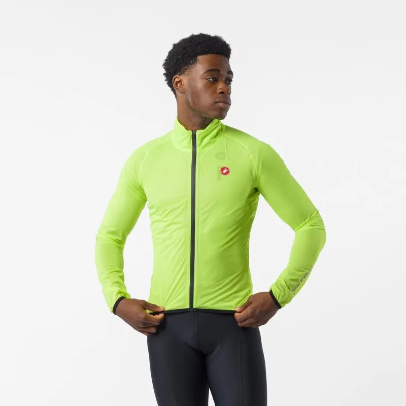 Castelli Squall Shell Jacket Electric Lime/Black