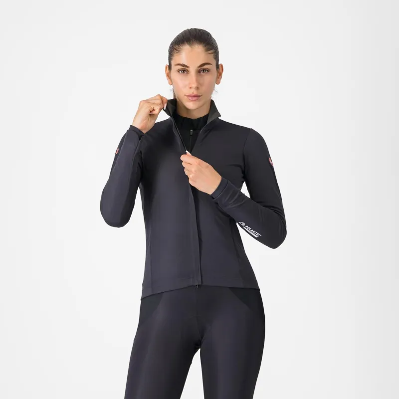 Castelli Alpha 150 Womens Jacket Light Black/Black