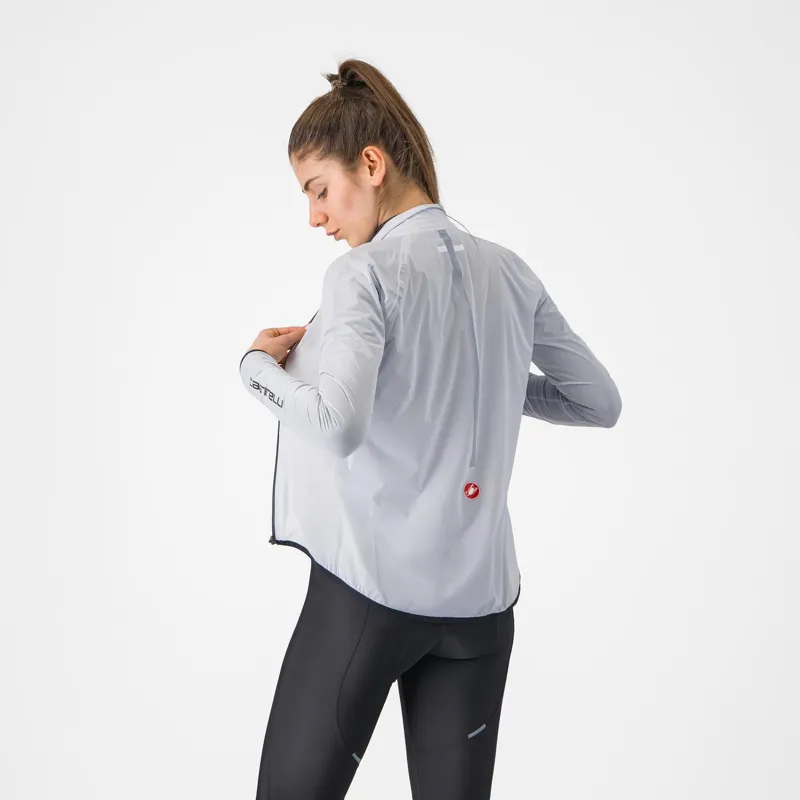 Castelli Squall Shell Womens Jacket Silver Grey/Black-1