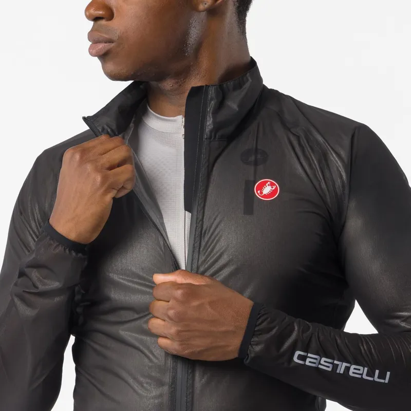 Castelli Squall Shell Jacket Light Black/Silver Grey-2