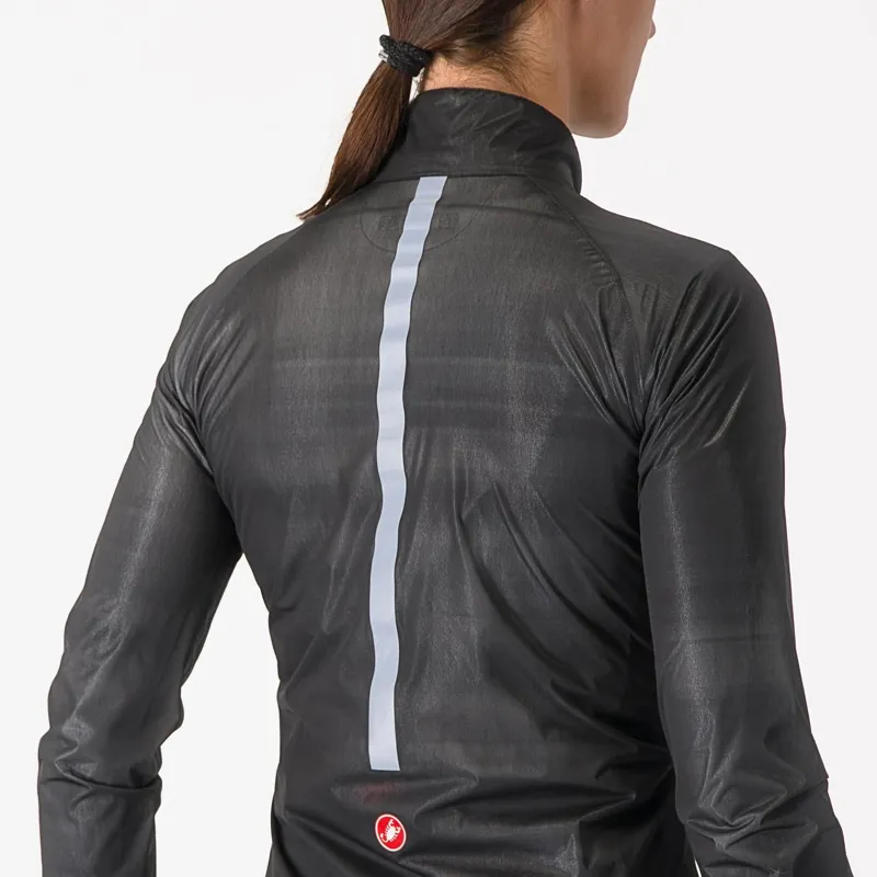 Castelli Squall Shell Womens Jacket light Black/Silver Grey-2