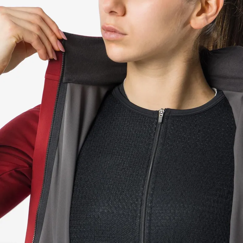 Castelli Alpha 150 Womens Jacket Garnet/Black-2