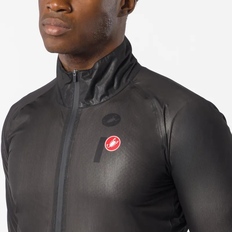 Castelli Squall Shell Jacket Light Black/Silver Grey-3