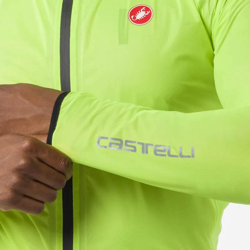 Castelli Squall Shell Jacket Electric Lime/Black-3