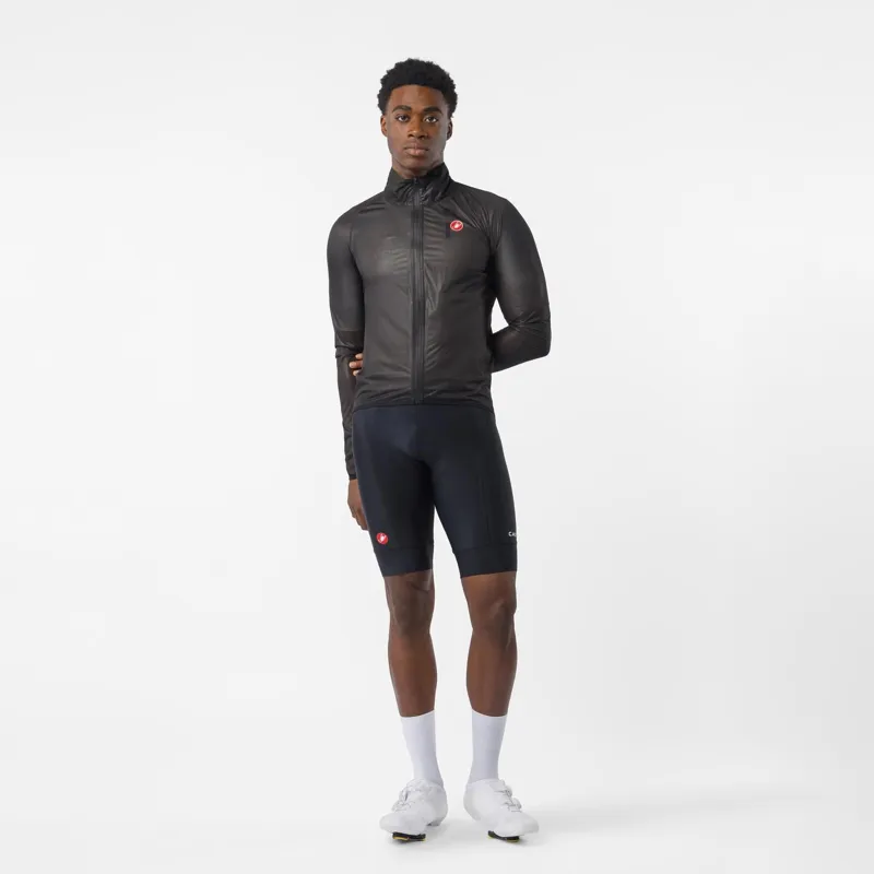 Castelli Squall Shell Jacket Light Black/Silver Grey-4