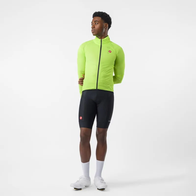 Castelli Squall Shell Jacket Electric Lime/Black-4