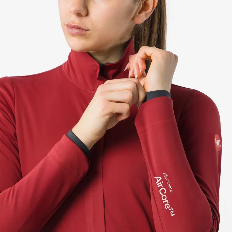 Castelli Alpha 150 Womens Jacket Garnet/Black-6