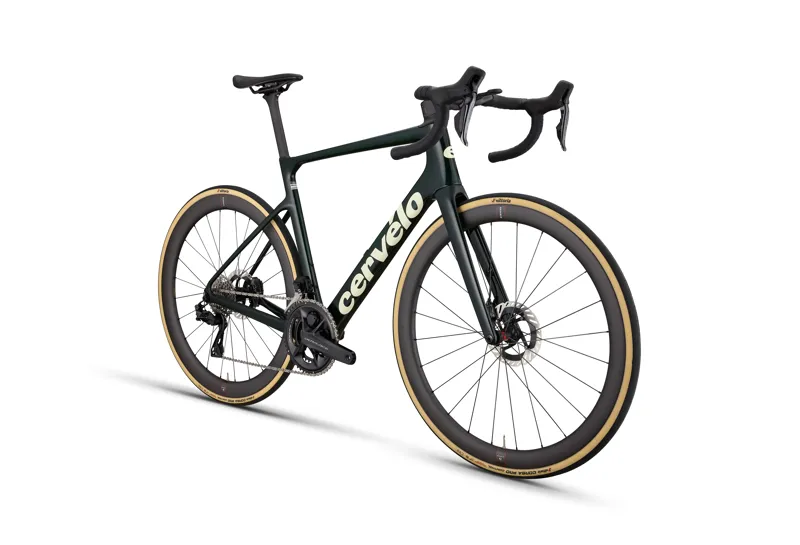 Cervelo Caledonia-5 Shimano Dura-Ace Di2 Emerald/Cream Carbon Road Bike-1
