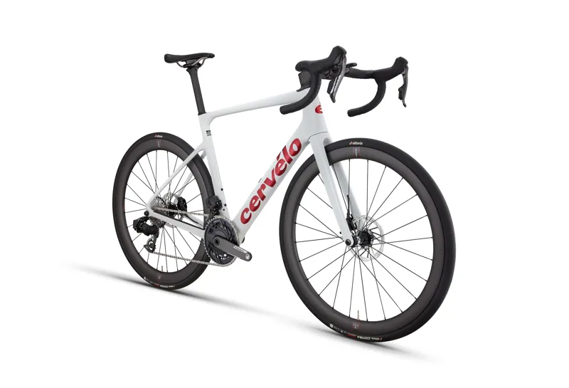 Cervelo Caledonia-5 SRAM Force AXS Vanilla/Cherry Carbon Road Bike-1