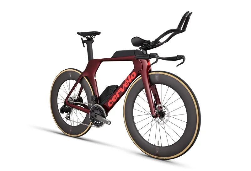 Cervelo P5 SRAM Force AXS Red Hot Carbon TT Triathlon Race Bike-1