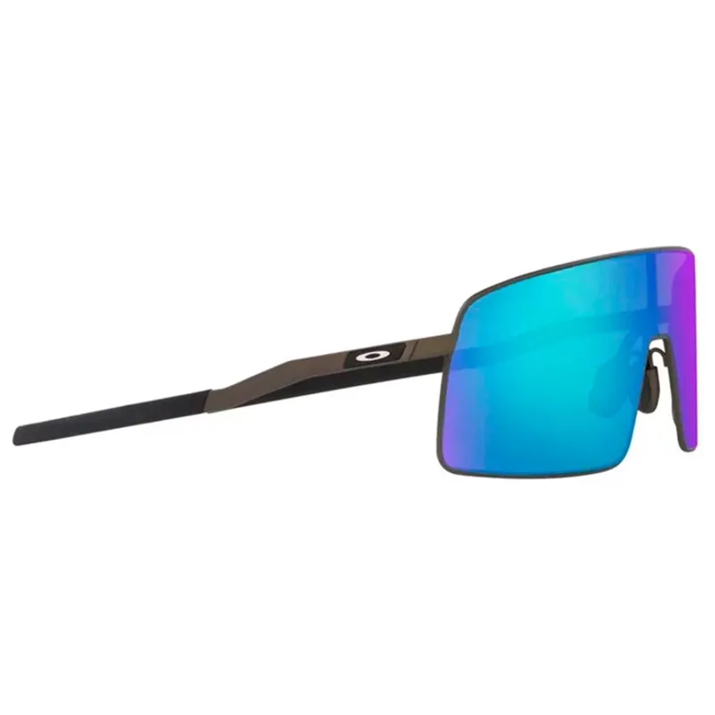 Oaklet Sutro Ti Satin Lead / Prizm Sapphire-2