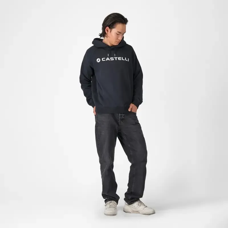 Castelli Logo Hoody Black-2