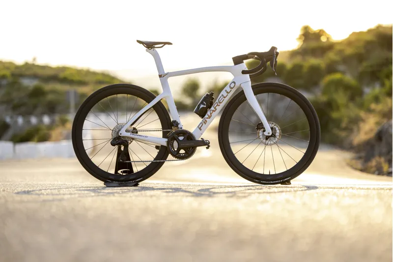 Pinarello F7 Disk Ultegra Di2 Alabaster White Shiny Carbon Road Race Bike-2