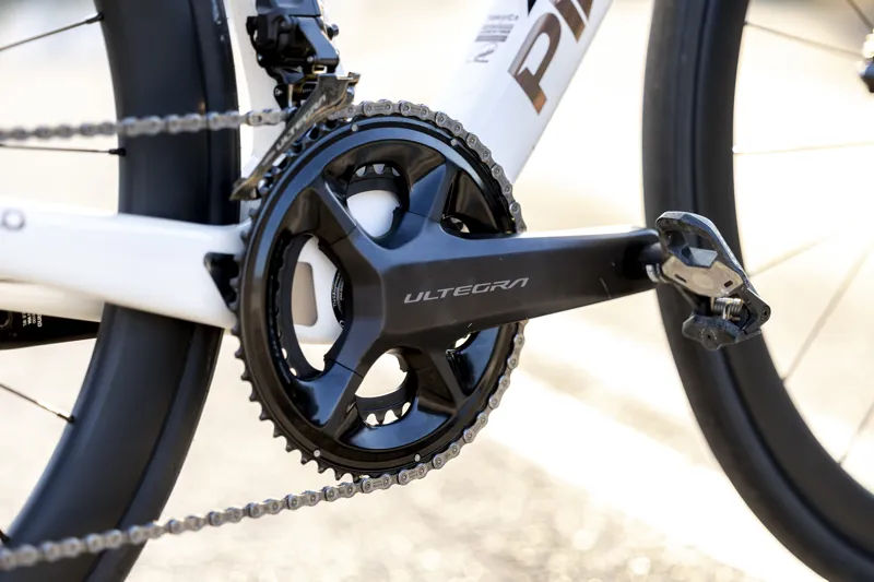 Pinarello F7 Disk Ultegra Di2 Alabaster White Shiny Carbon Road Race Bike-10