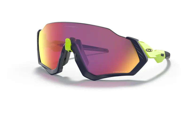 Oakley Flight Jacket Matte Navy/Retina Burn Prizm Road Sunglasses