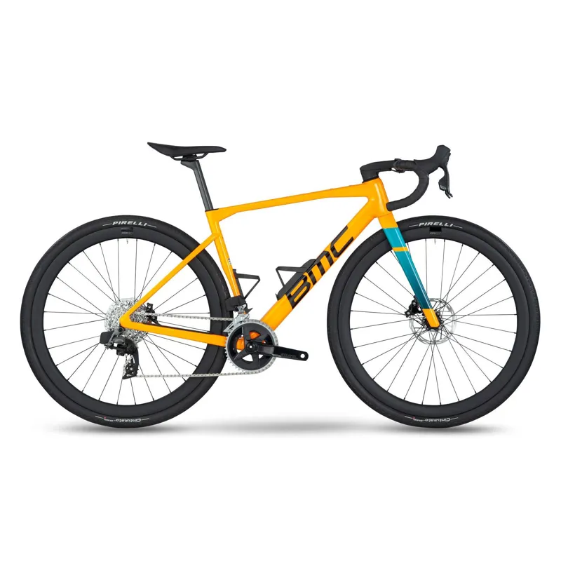 BMC Kaius 01 Three Rival Axs Orange/Black/Turquoise Carbon Gravel Bike