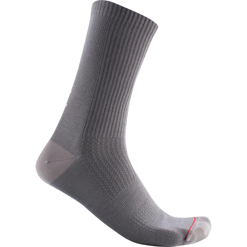 Castelli Bandito Wool 18 Socks in Nickel Grey