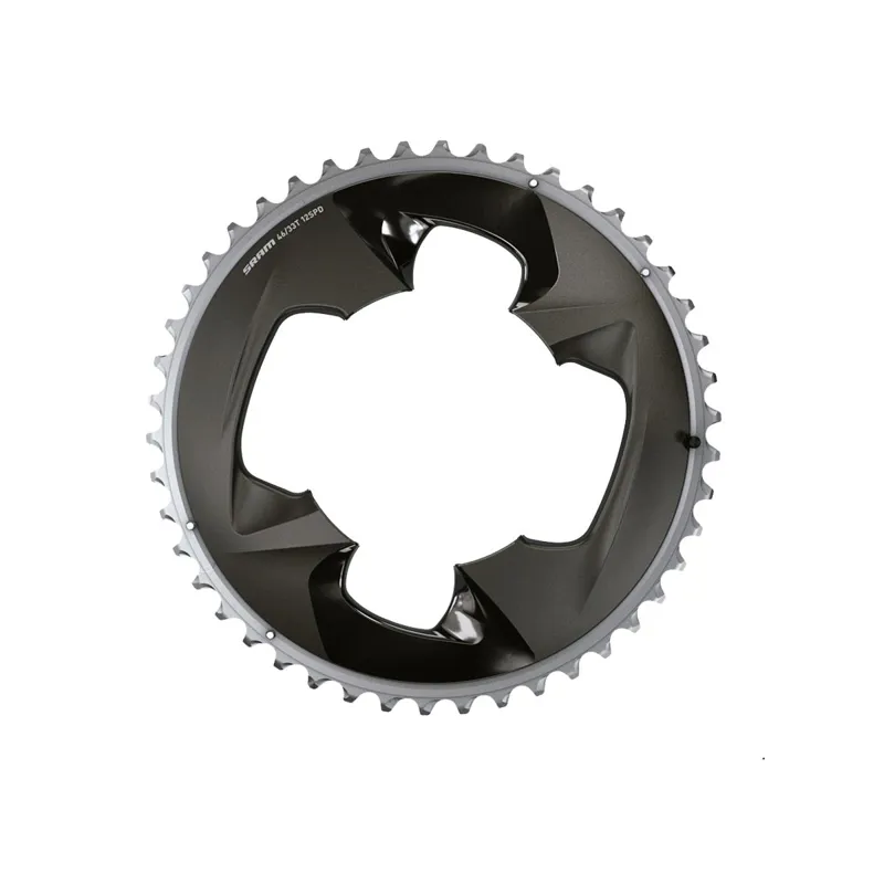 Sram Chain Ring Road 107bcd 2x12 Force With Cover Plate: POLAR GREY