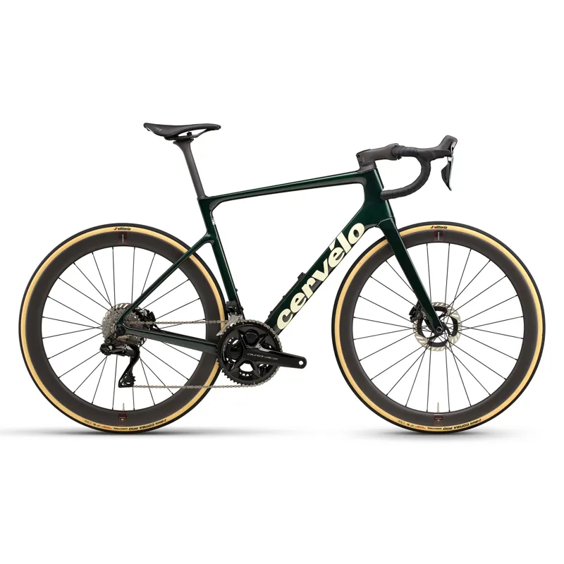 Cervelo Caledonia-5 Shimano Dura-Ace Di2 Emerald/Cream Carbon Road Bike