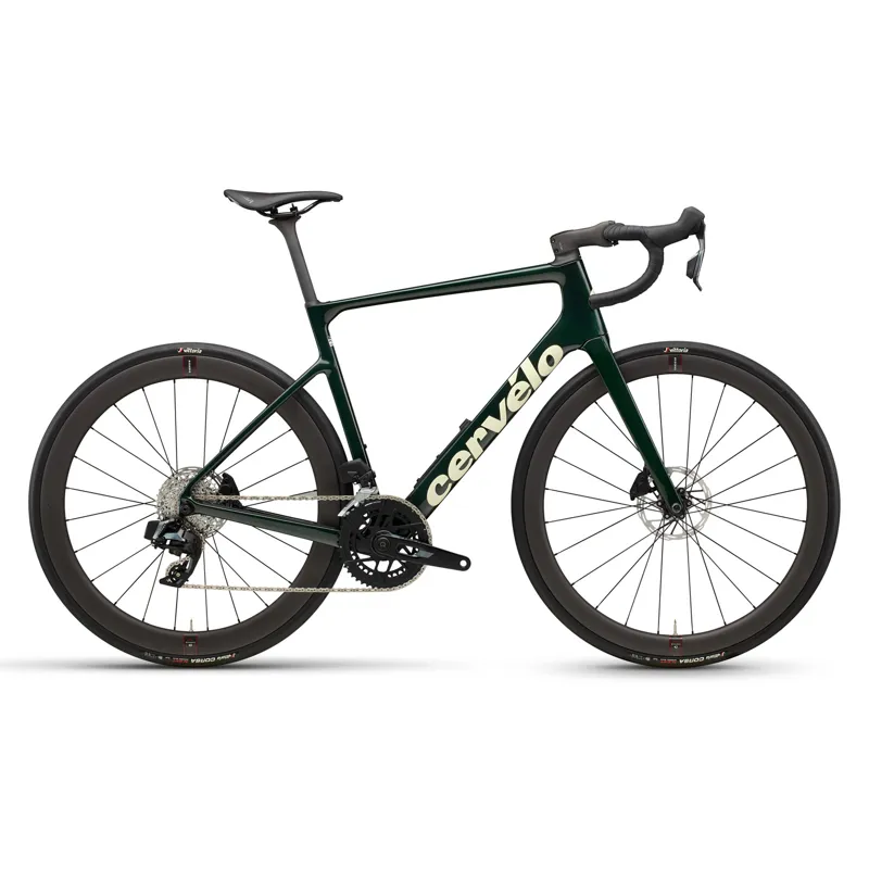 Cervelo Caledonia-5 SRAM Rival AXS Emerald/Cream Carbon Road Bike