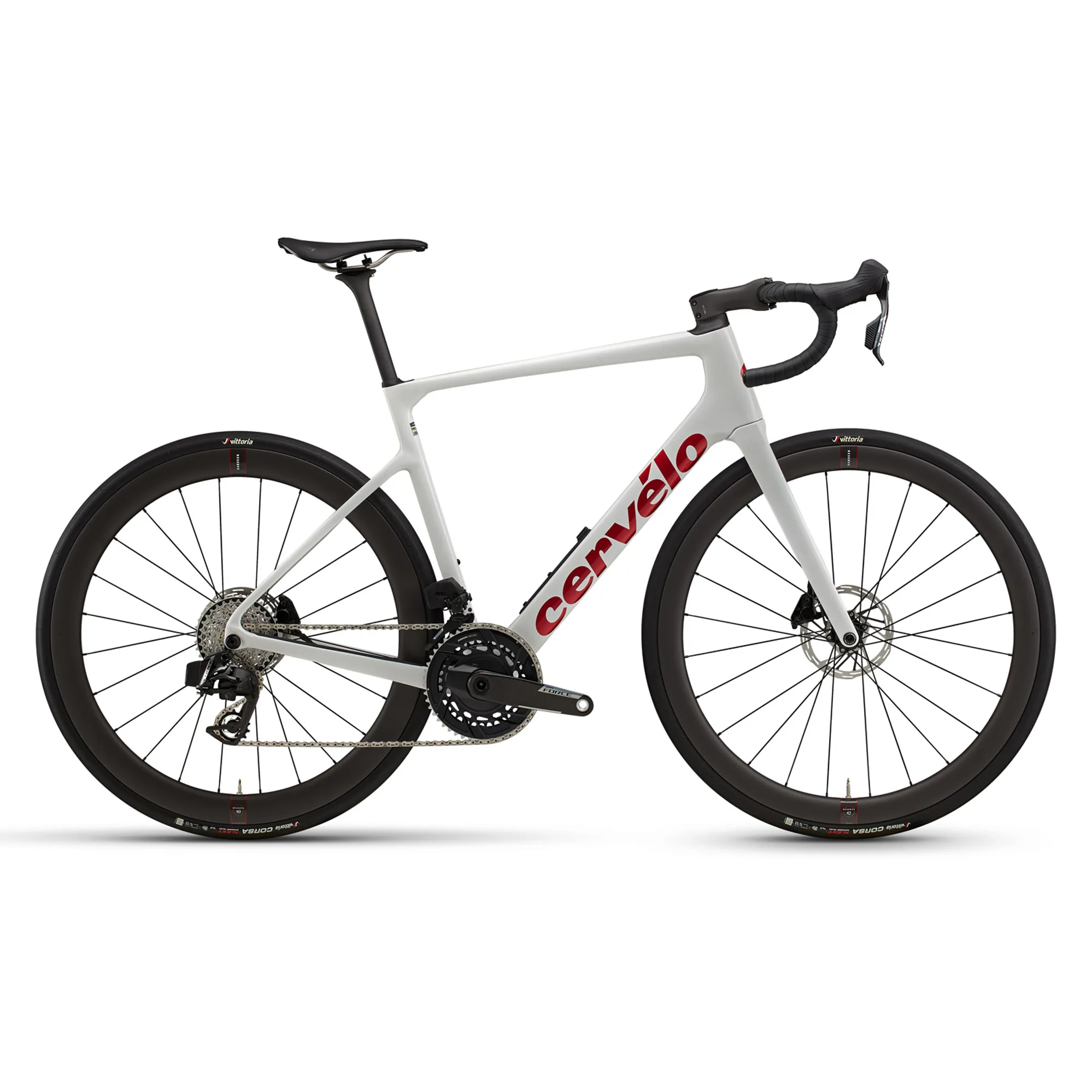 Cervelo Caledonia-5 SRAM Force AXS Vanilla/Cherry Road Bike